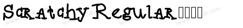 Scratchy Regular字体转换